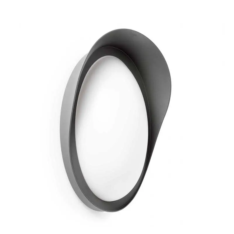 Applique design Faro Natron Gris anthracite Aluminium